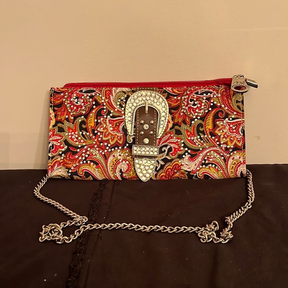 Crossbody wallet multicolored